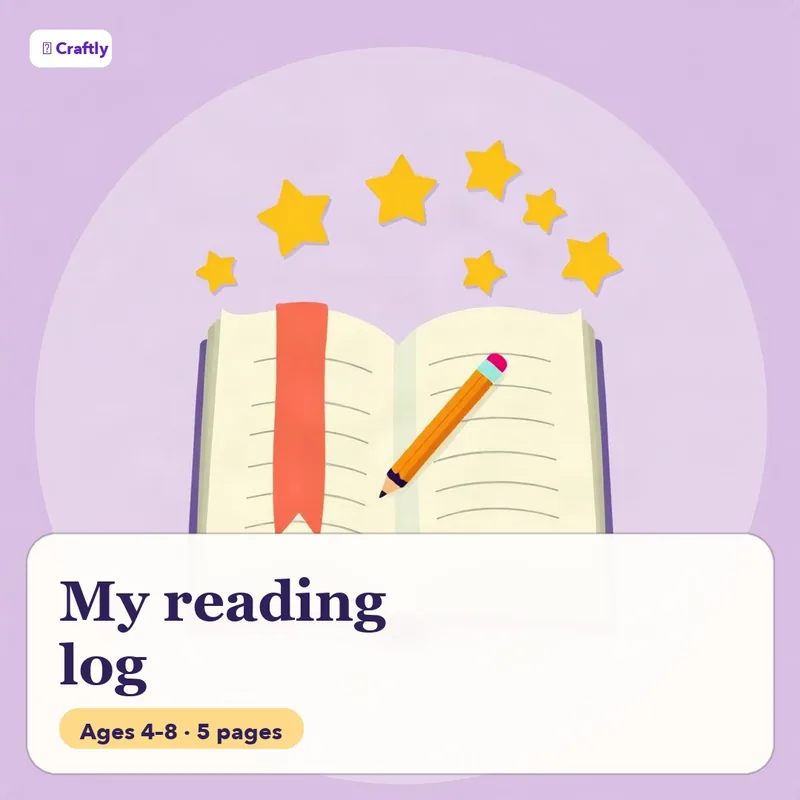 A reading log printable your child will want to fill in