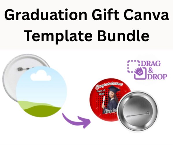 Graduation Gift Canva Template Bundle Editable Mockups for T-Shirts, Mugs, Pillows, Yard Signs & More - Image 5