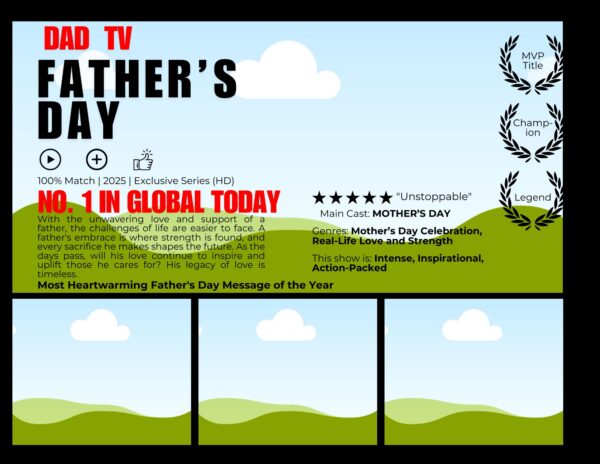 Father’s Day Movie Poster – Canva Template - Image 16
