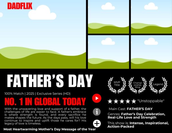 Father’s Day Movie Poster – Canva Template - Image 9