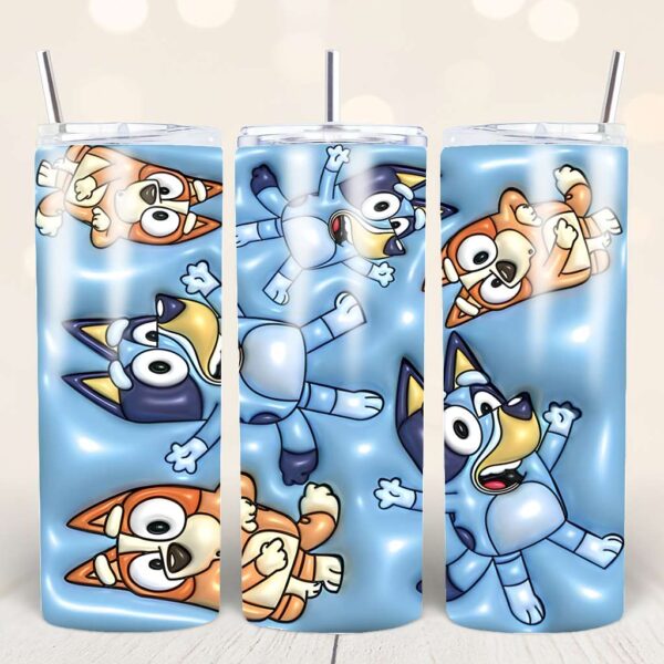 Bluey 20oz Tumbler Design Bundle – 12 PNG Files (Sublimation Wraps) - Image 4