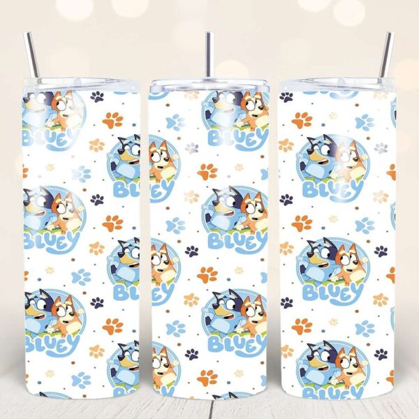 Bluey 20oz Tumbler Design Bundle – 12 PNG Files (Sublimation Wraps) - Image 5