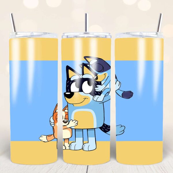Bluey 20oz Tumbler Design Bundle – 12 PNG Files (Sublimation Wraps) - Image 7