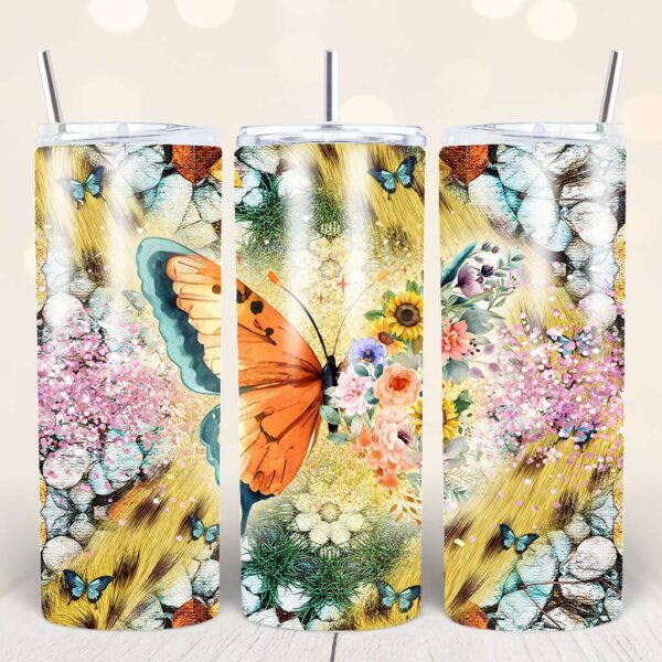 Butterfly Tumbler PNG Bundle - Image 18