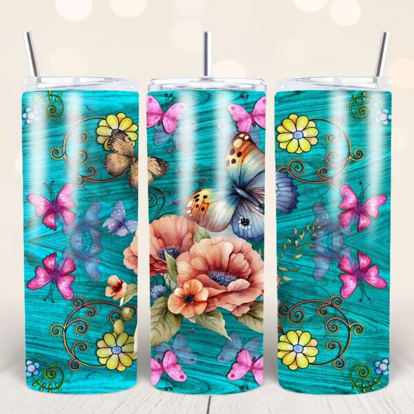 Butterfly Tumbler PNG Bundle - Image 11