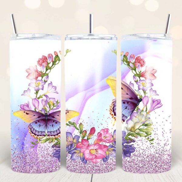 Butterfly Tumbler PNG Bundle - Image 10