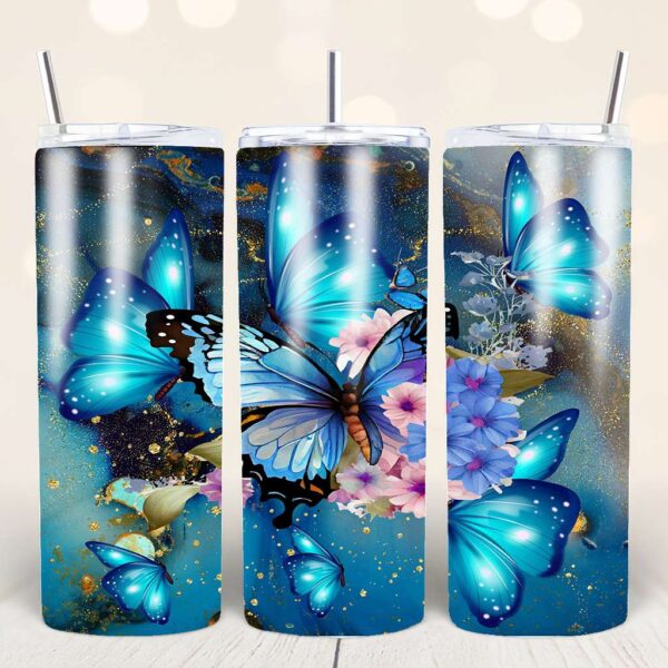 Butterfly Tumbler PNG Bundle - Image 8