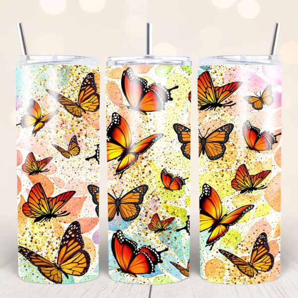 Butterfly Tumbler PNG Bundle - Image 7