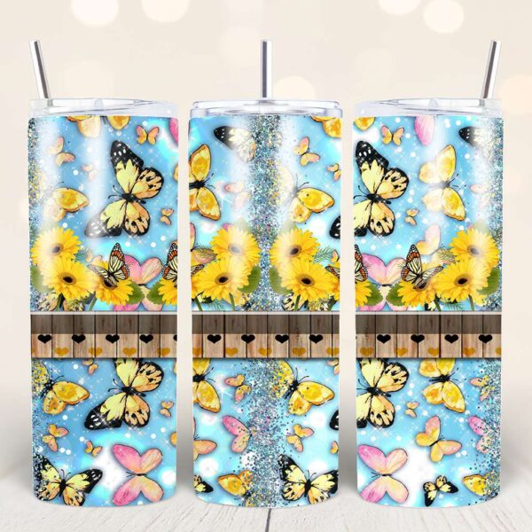 Butterfly Tumbler PNG Bundle - Image 5