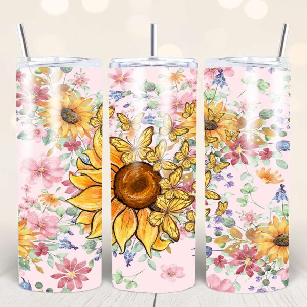 Butterfly Tumbler PNG Bundle - Image 4