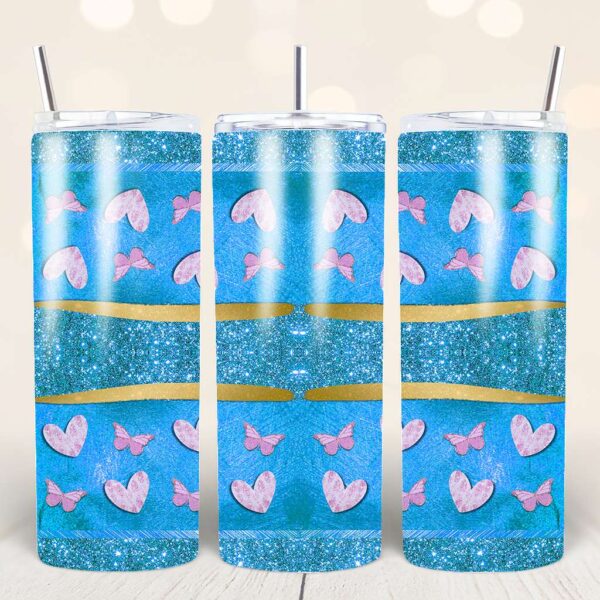 Butterfly Tumbler PNG Bundle - Image 28