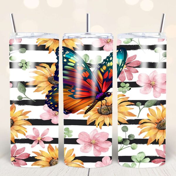 Butterfly Tumbler PNG Bundle - Image 27