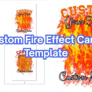 Custom Fire Effect Canva Template