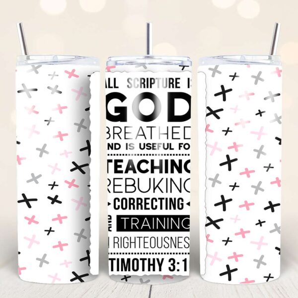 Faith-Based Tumbler Wraps – 44 Bible Verse PNGs for 20oz - Image 3