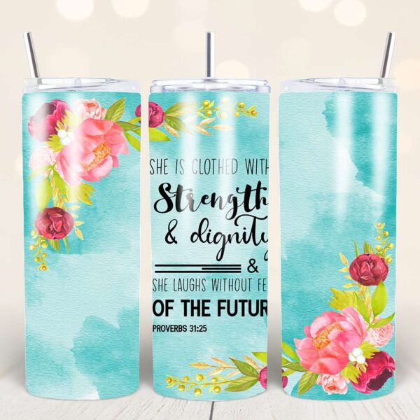 Faith-Based Tumbler Wraps – 44 Bible Verse PNGs for 20oz - Image 20