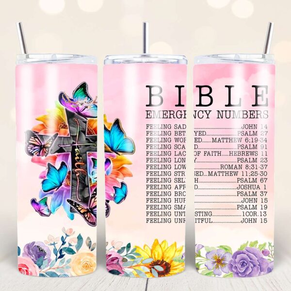 Faith-Based Tumbler Wraps – 44 Bible Verse PNGs for 20oz - Image 10