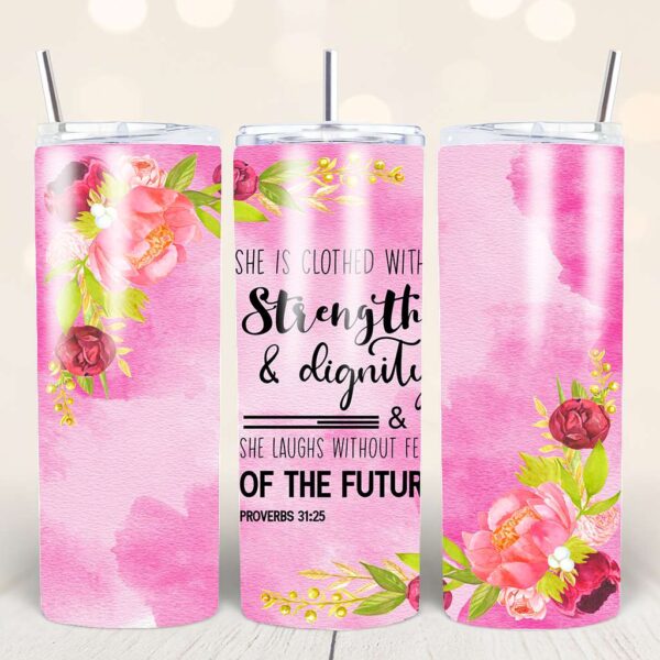 Faith-Based Tumbler Wraps – 44 Bible Verse PNGs for 20oz - Image 27