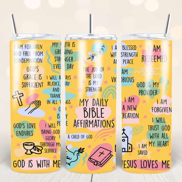 Faith-Based Tumbler Wraps – 44 Bible Verse PNGs for 20oz - Image 9