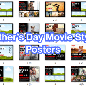 Father’s Day Movie Poster – Canva Template