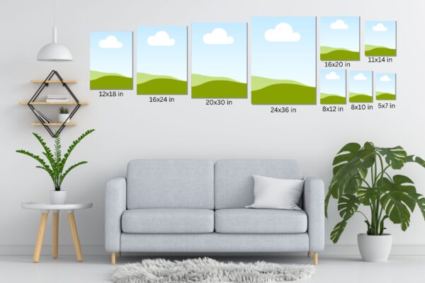 Sets Canvas sizes smart mockup pack