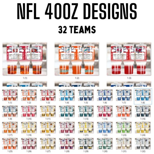 NFL 40oz Tumbler Design Bundle