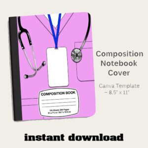 Free Composition Notebook Cover PNG