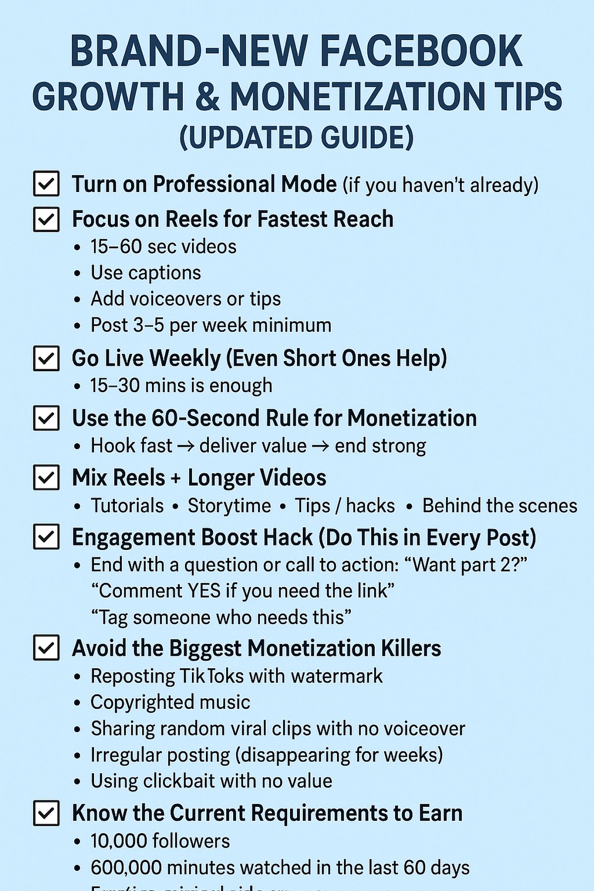 Facebook Growth & Monetization